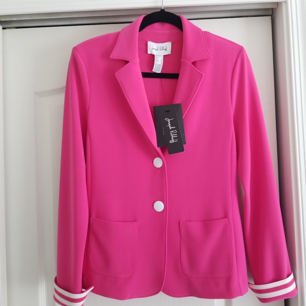 NWT Joseph Ribkoff Pink Blazer, size 2